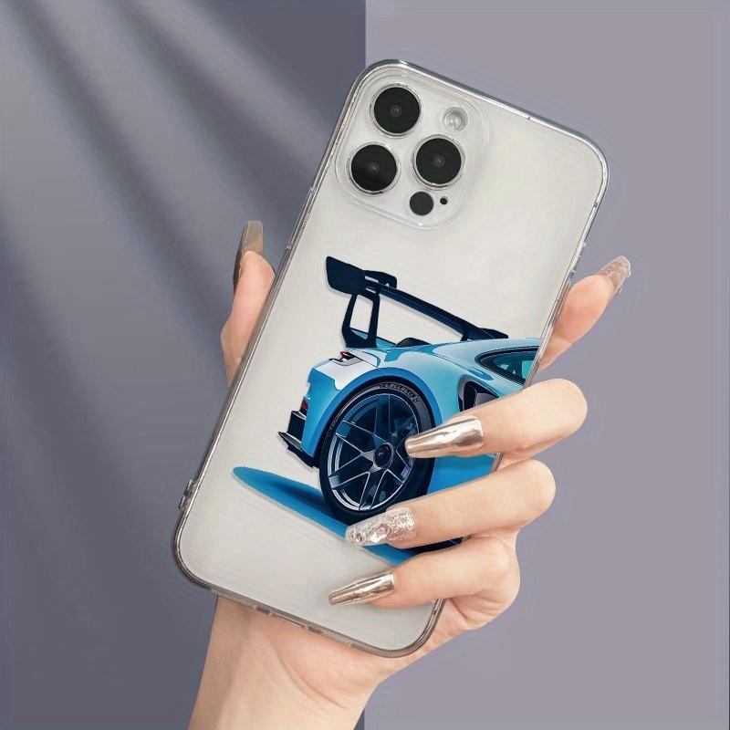 Car rear sports pattern mobile phone case suitable for iPhone 17 16 15 14 13 12 11 Pro/ Max /Plus anti-fall and shockproof