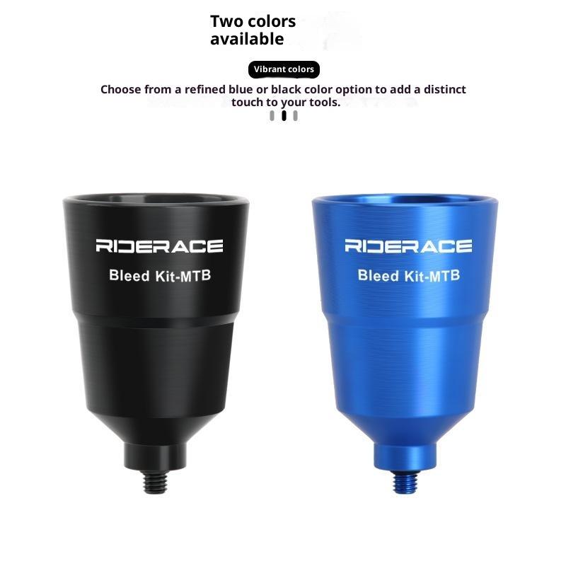 Aluminum Alloy Bicycle Hydraulic Disc Brake Bleed Funnel Oil Filling Tool Leak Proof For Mountain Bike Maintenance Repair
