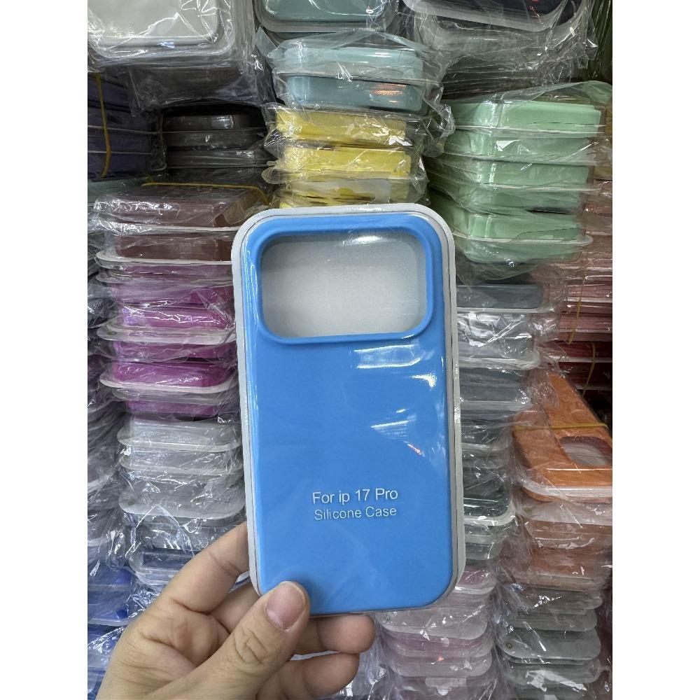 INS Style Candy Color Liquid Silicone Skin Feel Case For iPhone 17 Pro Max 16 15 14 Camera Touch Button Protection With Box Anti-Fall Non-Slip Cover