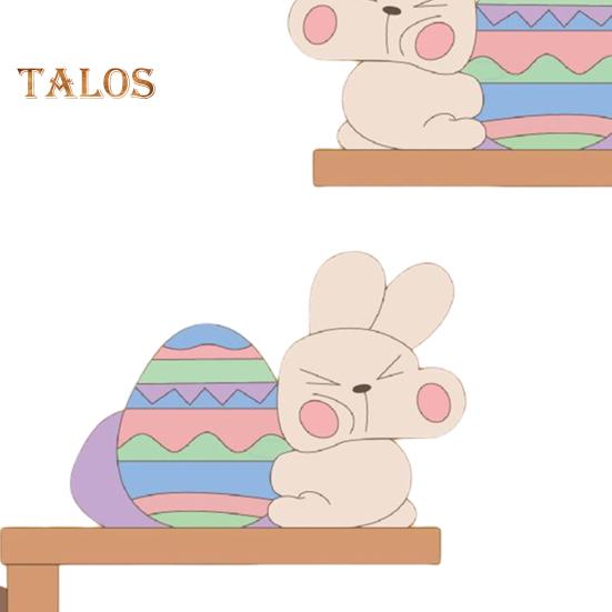 1/2 st Påskhare Dörrhörn Dekoration Bondgård Rustik Tecknad Kanin Dörrkarm Skylt Ytterdörr Kant Toppdekoration Prydnad