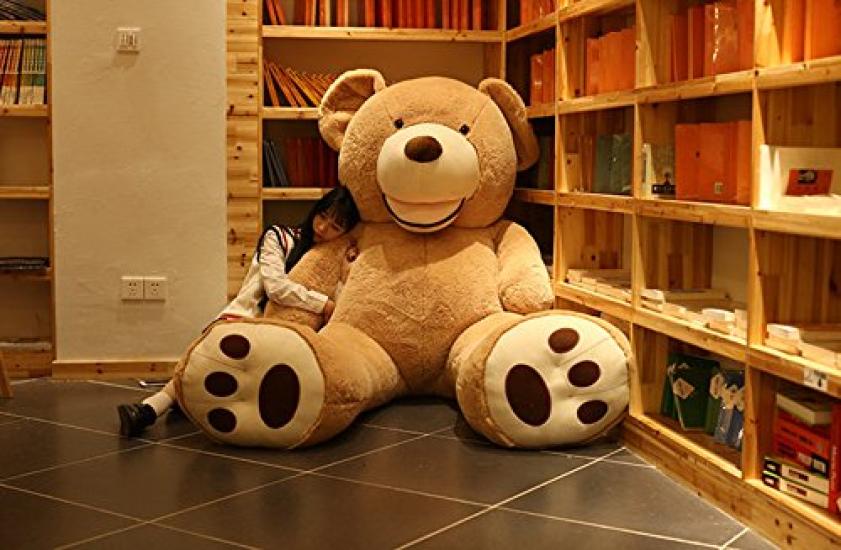 AMIRA TOYS Large, Extra-Large, Giant Teddy Bear, Cute Bear, Stuffed Bear, Bear Pillow, Fluffy Body Pillow, Gift, Interior Decor, Large Size (Brown,
