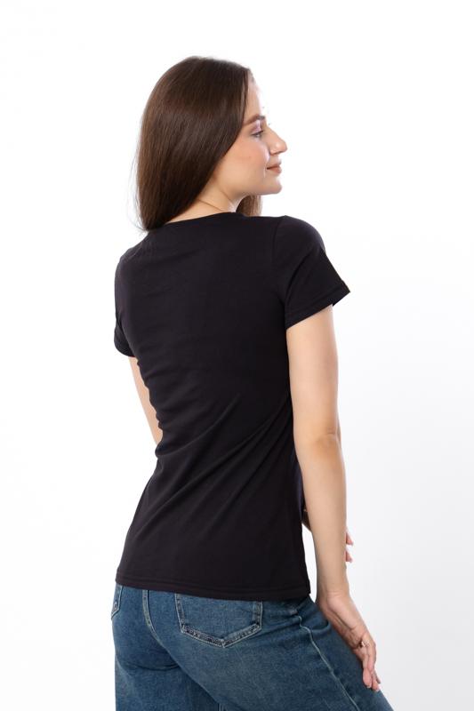 Patriotic Tee (Women) – Ukrainian Emblem with Floral Symbolism, Summer, 8188-001-33-Y-2 HC