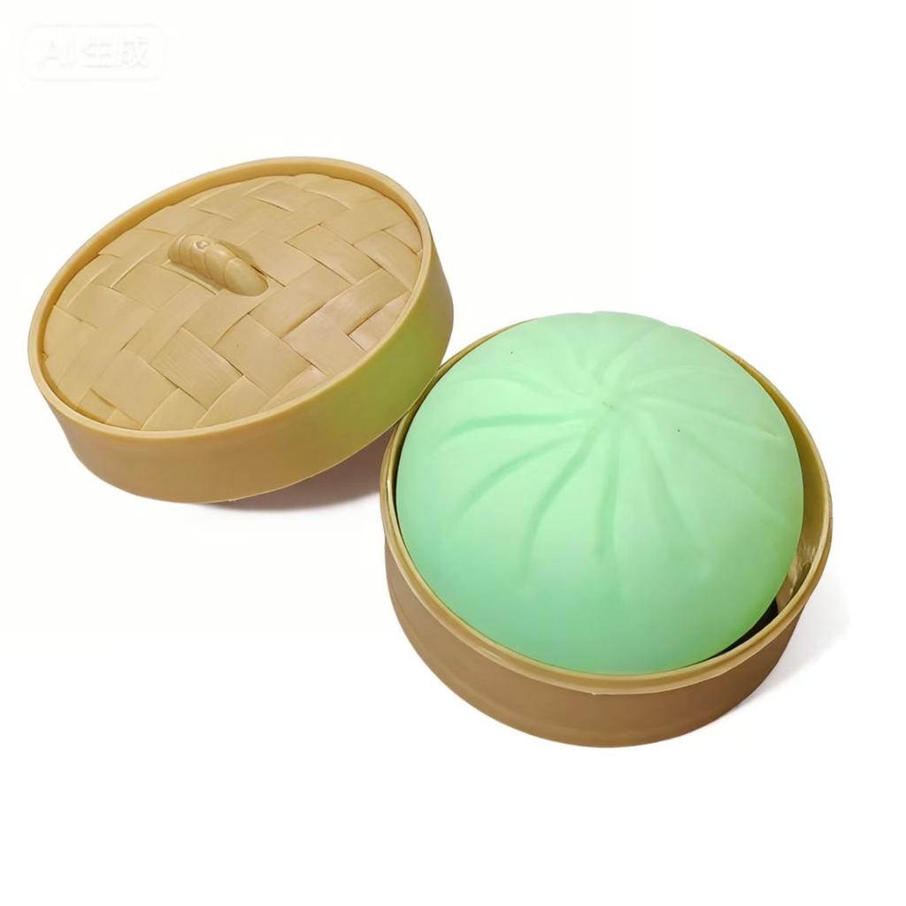Giant Squishy Dumplings Stress Relief Fidget Toy Colorful Simulation Food Steamed Stuffed Bun Dough Toys Slow-Rise Squeeze Toy