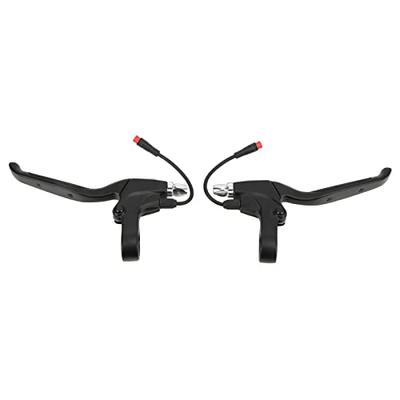 Pair of Aluminum Alloy Motorcycle Brake Levers with 2-Pin Waterproof Connectors for 10-Inch Electric Scooters