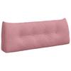 Back Cushion Pink 120 X 24 X 50 Cm Velvet