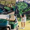 Golf Cart Seat Cover Anti-hot UV Resistant Bench Seat Protector Golf Cart Seat Towel Blanket Microfiber Washable Cushion Cover