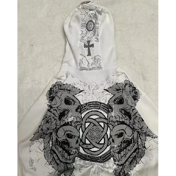 Sweat à capuche zippé tendance Hip Hop Y2K américain pour femme, décontracté Street, ample, Joker, Sweatshirt Vintage, Sweat à capuche chaud doublé polaire unisexe