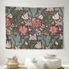 Luxury Vintage Botanical Floral Tapestry Wall Hanging Decor Panel Art for Living Room Gothic Cottagecore Style Bohemian Home Acc