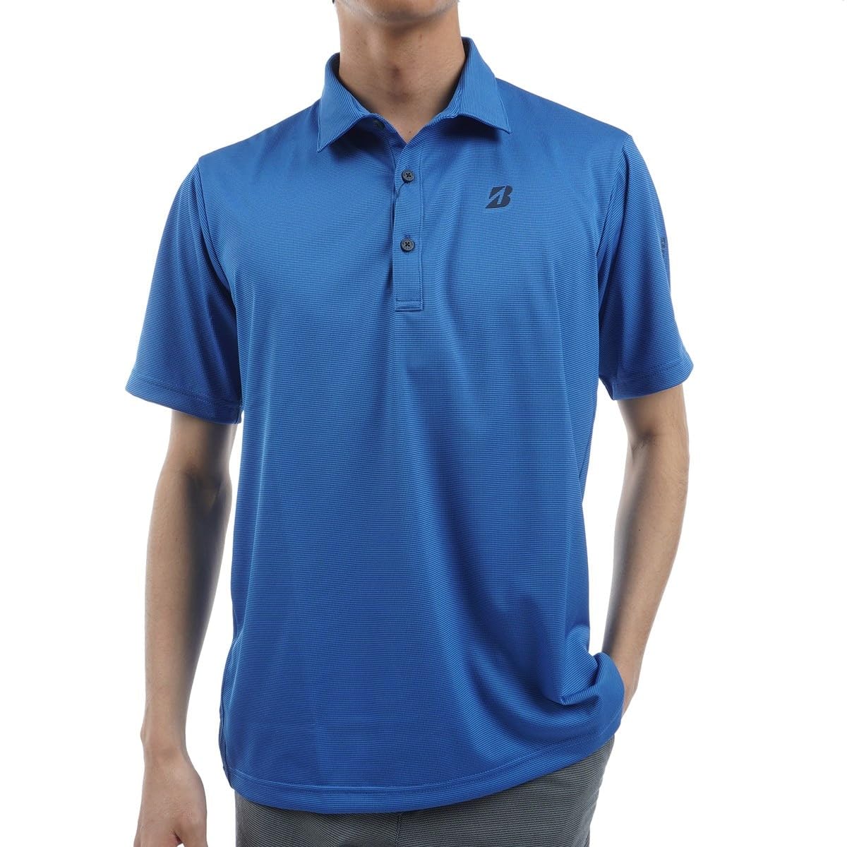 

Golf Shirt Short Sleeve Shirt AGM01A BL [Bridgestone Golf] Men s