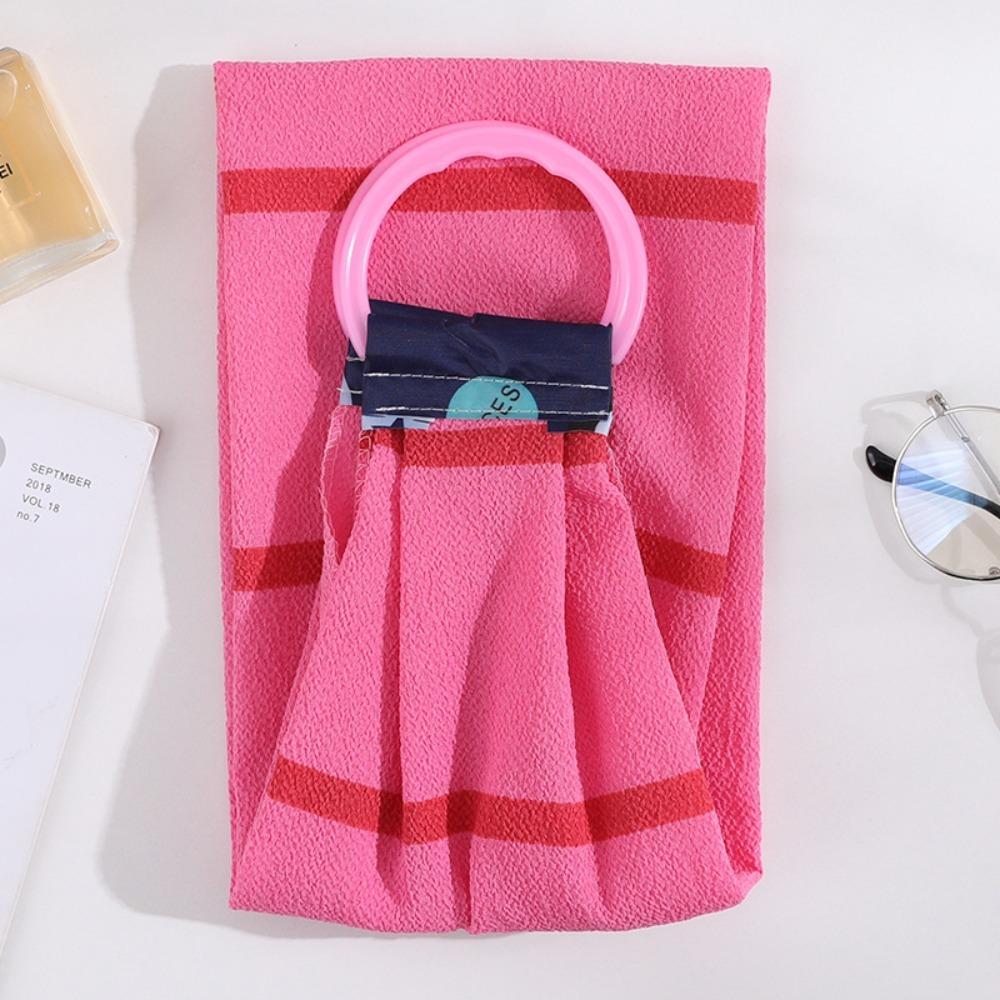 

Frosted Shower Towel Long Shower Scrubber Universal Bath Towel For Body Cleaning червоний