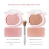 Novo Single-Color Blush 2025 New Popular Low-Saturation Color Palette Korean Style Sun-Kissed Glow for Women Brightening and Contouring Palette