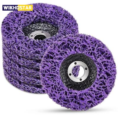 1PCS 100 115 125mm Abrasive Strip Disc for Angle Grinder Paint Rust Removal Coral Poly Wheel