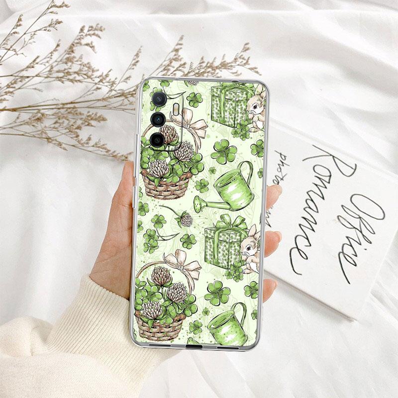 

IK39 green Lucky Clover Transparent Phone Case for Motorola Moto Edge 20 30 40 50 S30 Fusion Ultra Pro Neo Lite + G200 G23 Motorola Edge 30 Ultra