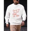 Men'S "I'm not fat I'm Just Easy to See" Casual Crew Neck Sweatshirt | Regular Fit, Slight Stretch Fabric