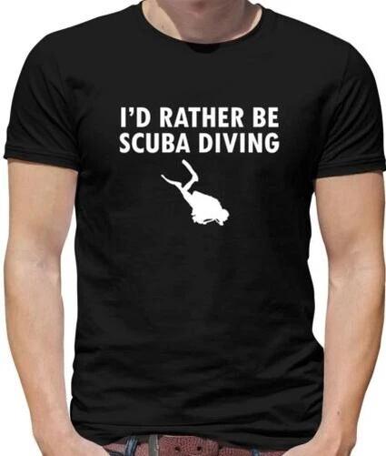 I D Rather Be Diving T-Shirt - Diving - Diver - Diving - Hobbie S