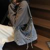 Denim Bow Underarm Women's Bag Spring and Summer New Daily Commuting Shoulder Messenger Bag