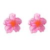 1 Pair Women Earrings Transparent Flower Shape Acrylic Earrings Lightweight Stud Earrings Jewelry Gift