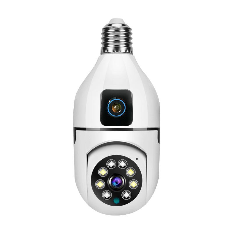Tuya WiFi Smart Dual-Lens Nachtsicht E27 Glühbirnenkamera