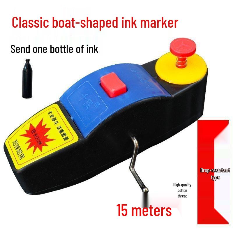 

15m Architectural Boat-Shaped Woodworking Ink Marker for Construction and Decoration 5 Bottles of Ink