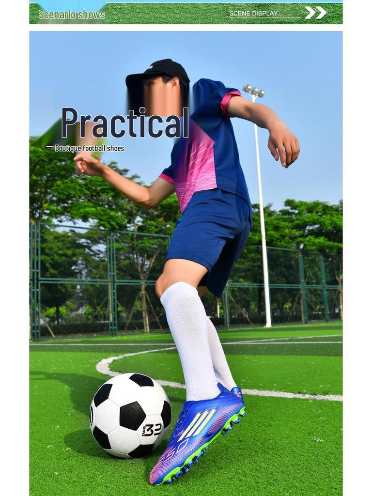 Cross-border F50 Kids' Outdoor Soccer Cleats for Artificial Turf – Professional Youth Training Shoes