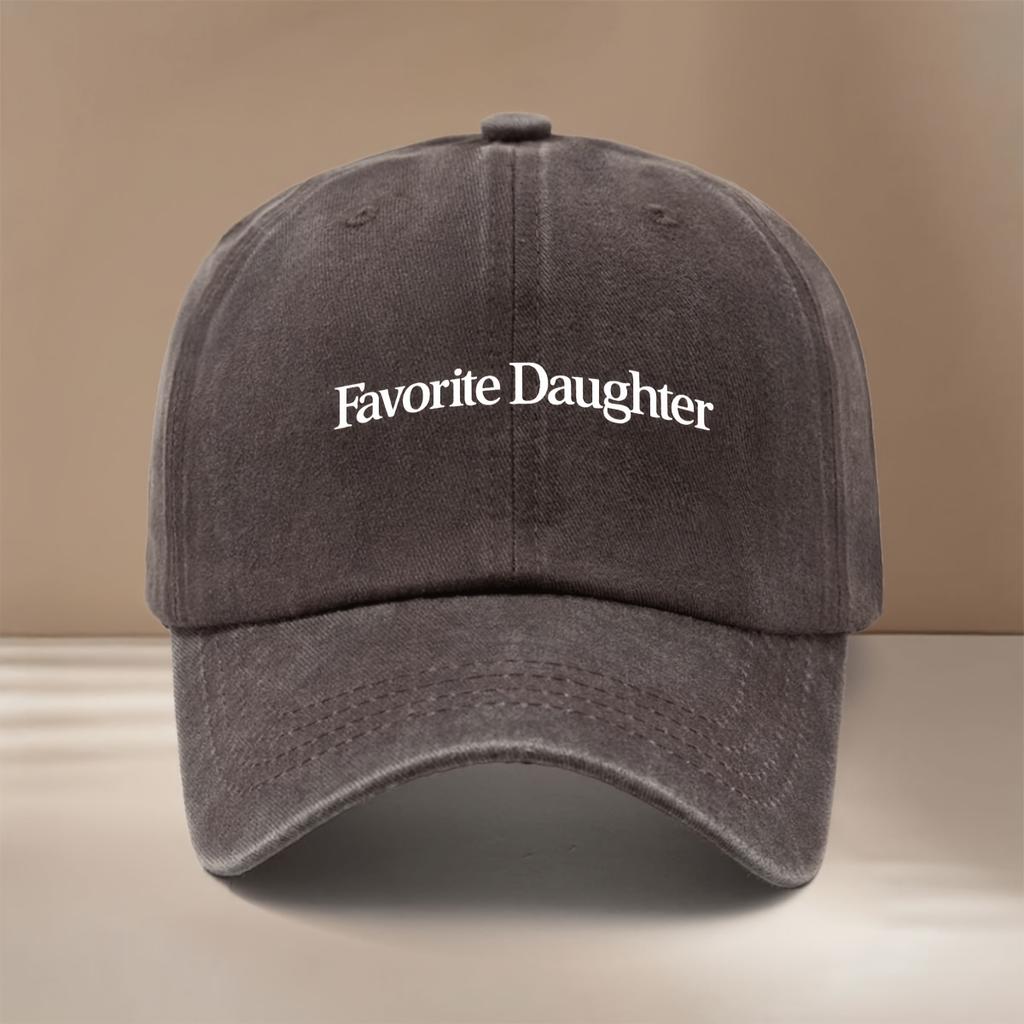 Questo è un cappellino da baseball stampato "Figlia Preferita" Comodo E Individuale Pannello Regolabile Cappello Unisex alla Moda Leggero
