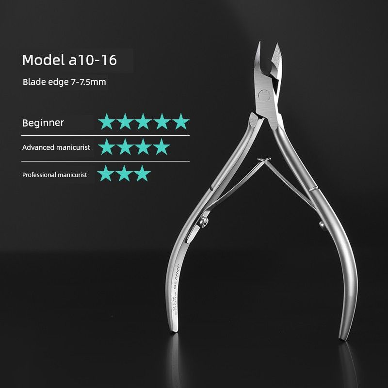 

Amdmg Professional Pre-Treatment Nail Clippers with 12 Small Blade Edges, 3mm Cuticle Scissors, Specialized Tools for Nail Salons A10 Dead Skin Scissors-16 Blades [7-7.5mm]