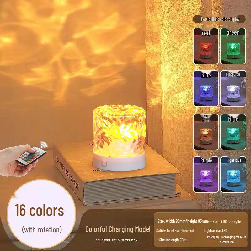 Проектор Лампа Звездное Небо Аврора: Ночник с эффектом ряби на воде и атмосферой для романтического настроения. Default