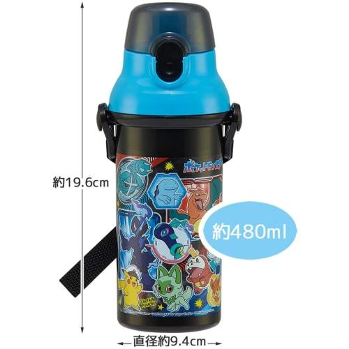 Skater Water Bottle 480ml Pokemon 24 for Children Antibacterial Plastic Child Friendly Lightweight Made in Japan PSB5SANAG-A