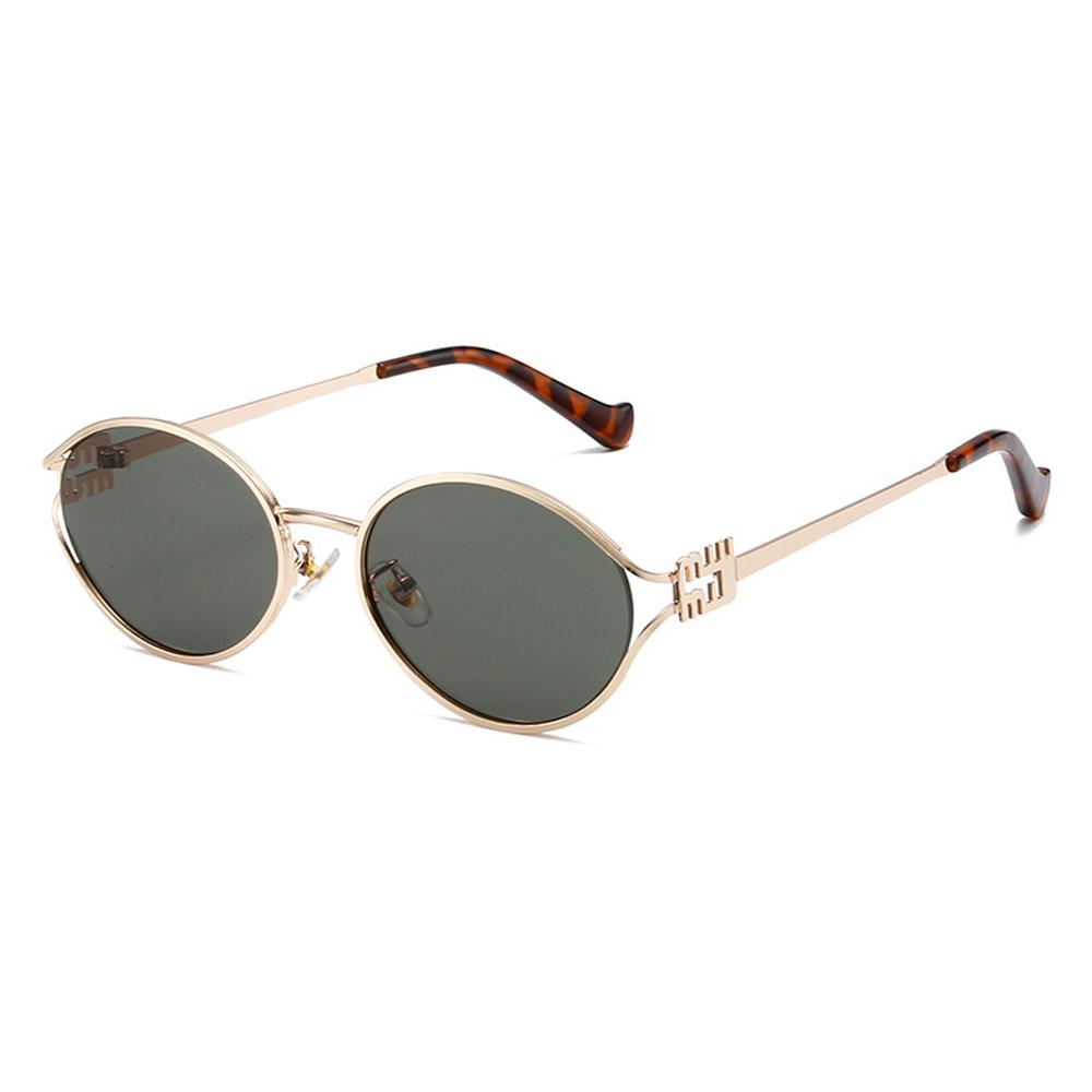 Fashion Oval Sunglasses Women Men Luxury Designer Metal Frames Sun Glasses Female Gradient Shades Eyewear UV400 De Sol Oculos