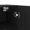 TV Cabinet Set 4 Pcs Black Oak Effect Particleboard