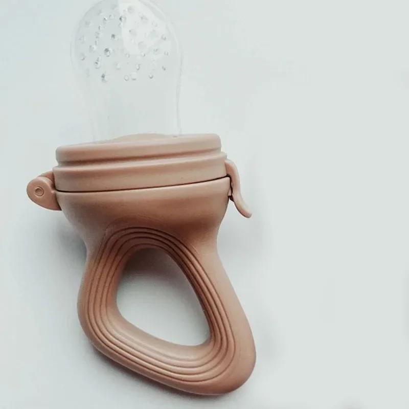 Silicone Baby Fruit Feeder with Cover Baby Nipple Fresh Food Vegetable Supplement Soother Nibbler Feeding Teething Pacifier