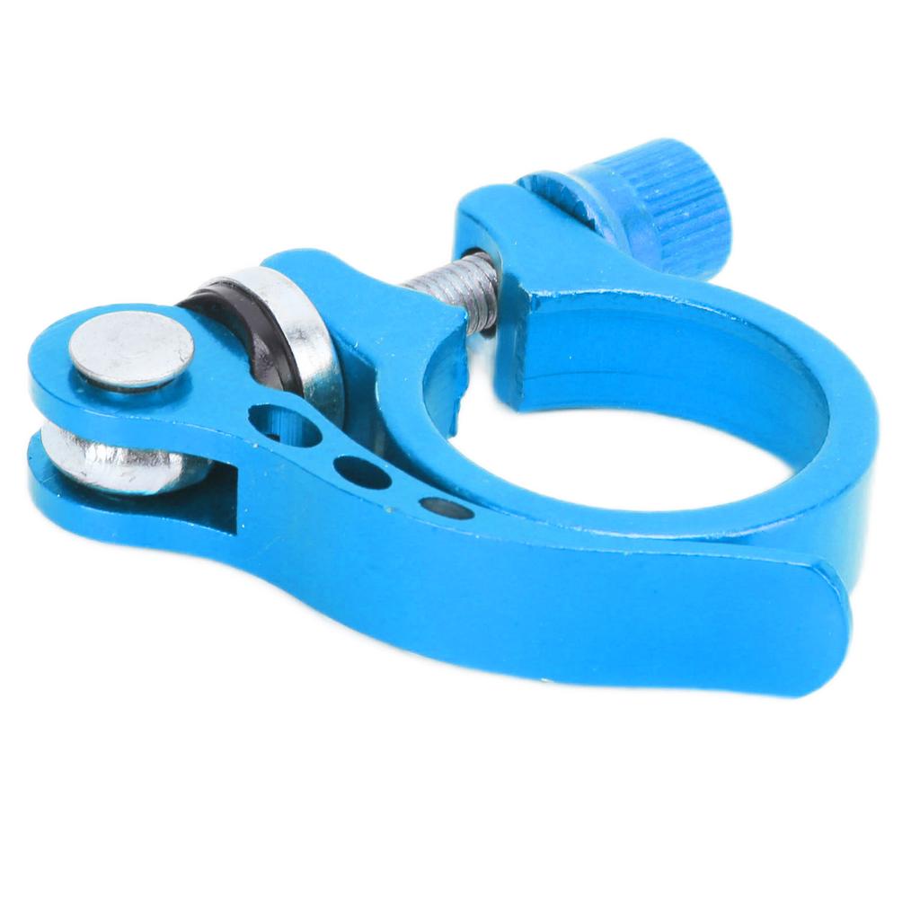 Sattelstützklemme Aluminiumlegierung Schnellspanner Sattelrohrklemme für Mountainbikes 3cm