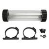 PC Water Pump Tank, POM 240mm Computer Liquid Water Cooling Radiator Acrylic Cylinder Water Reservoir Tank for PC Computers