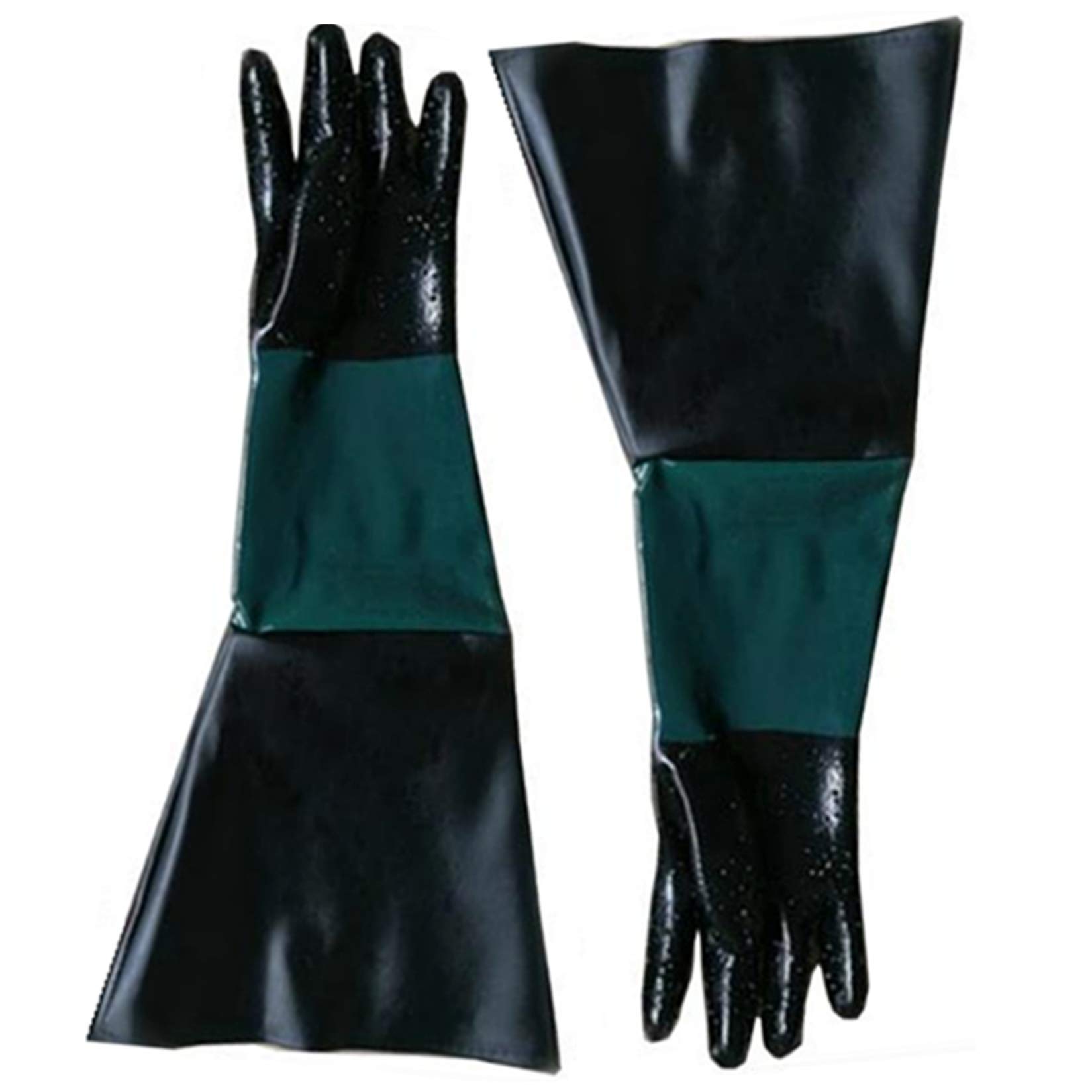 

KINOKINO Universal Sandblasting Cabinet Spare PVC Long Gloves (Set of 24 ) (Approx. 23.5 inches)
