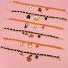 Pet Halloween Collar Velvet Metal Bell Pumpkin Bat Pendant Cat Dog Necklace Accessories