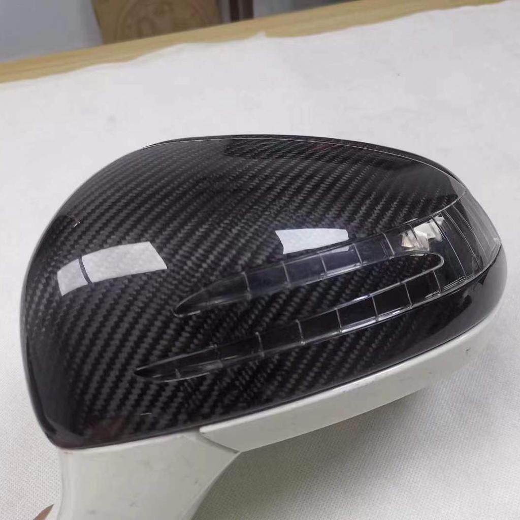 Dry Carbon Fiber Rearview Mirror Cover for Mercedes AMG GT, SLK, SLC, SLS R172/R197/R231