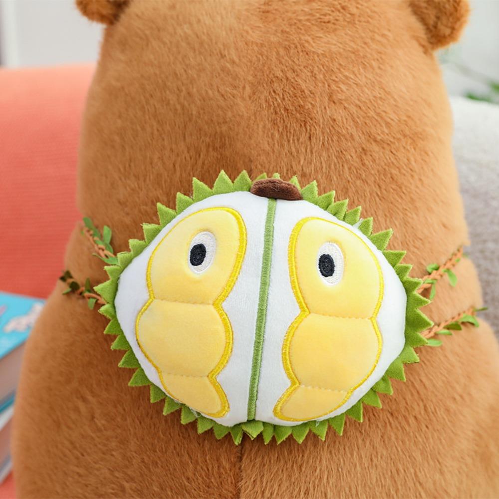 Can Pull Simulation Capybara Ornaments Fruit Backpack Stuffed Capybara Doll Boy