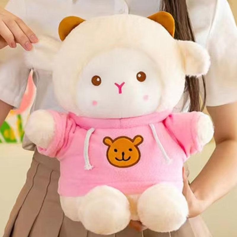 20cm PP Cotton Plush Sheep Soft Toy Cute Cartoon Stuffed Animal Pillow Valentine Christmas Birthday Party Decor for Kids Gift