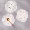 White Tassel Hand-woven Cotton Rope Coaster Nordic Style Insulation Mat Table Top Simple Decorative Mat Drinkware Coaster
