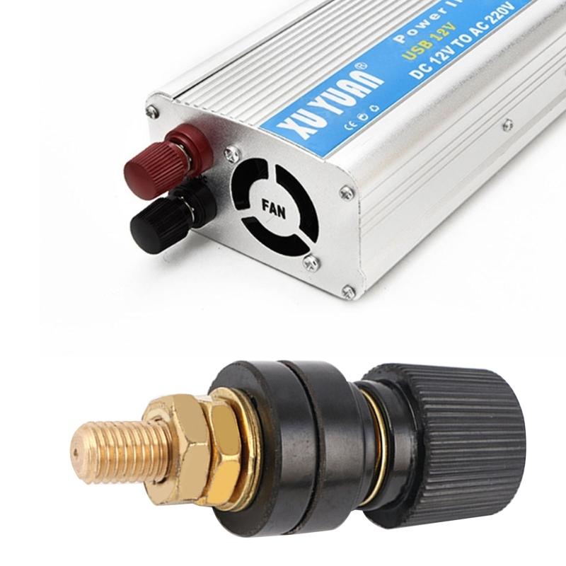 Red/Black Copper Alloy Binding Post Weld Machine Inverter Clamp Power Supply Connect Terminal Splice Connector