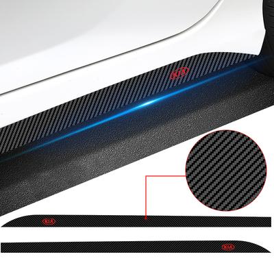 2Pcs/Set Carbon Car Door Side Skirt Sill Stripe Sticker Anti-scratch Refit Sticker For Ceed Rio Sportage R K2 K3 K4 K5 K6 K7 K8 Soul Opeima Ceed