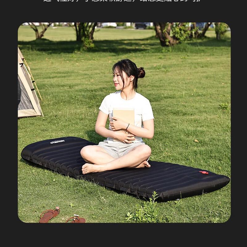 OEING Portable Foot-Pump Inflatable Camping Mattress