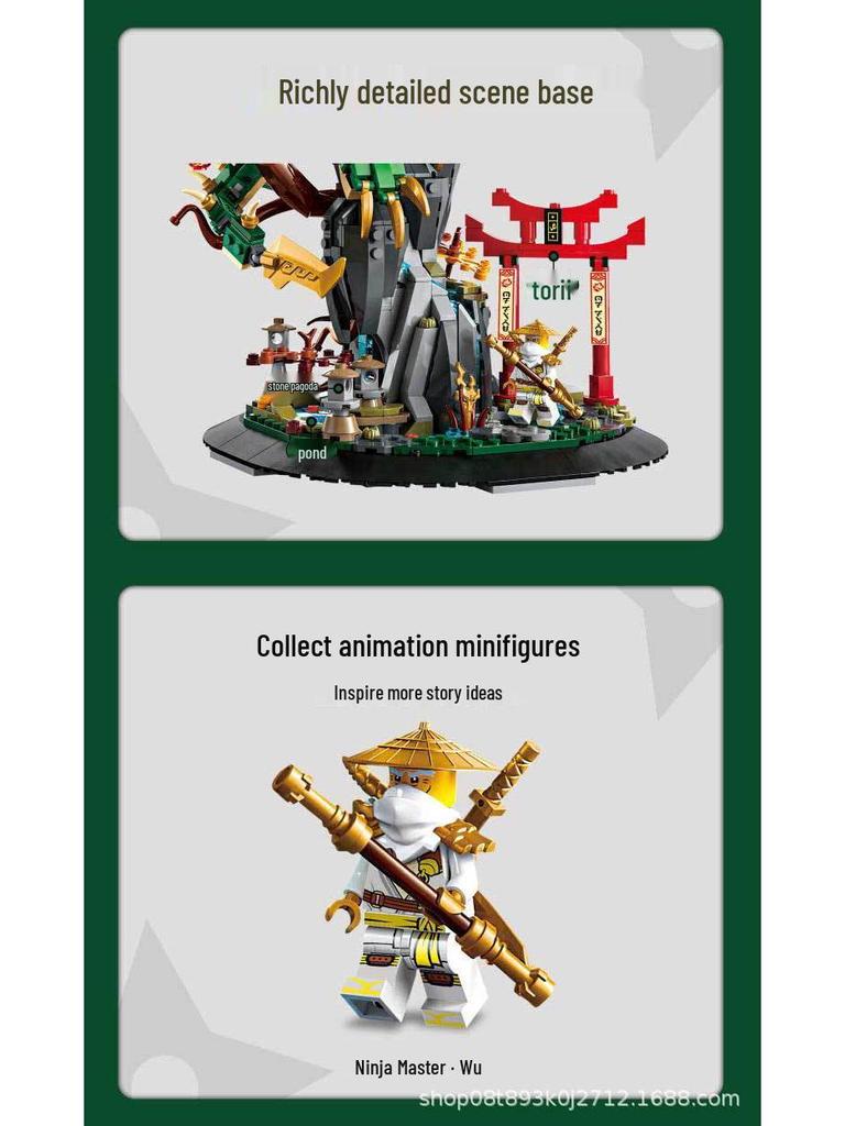 Ninjago Guardian Dragon Mech Car Educational Building Blocks for Kids