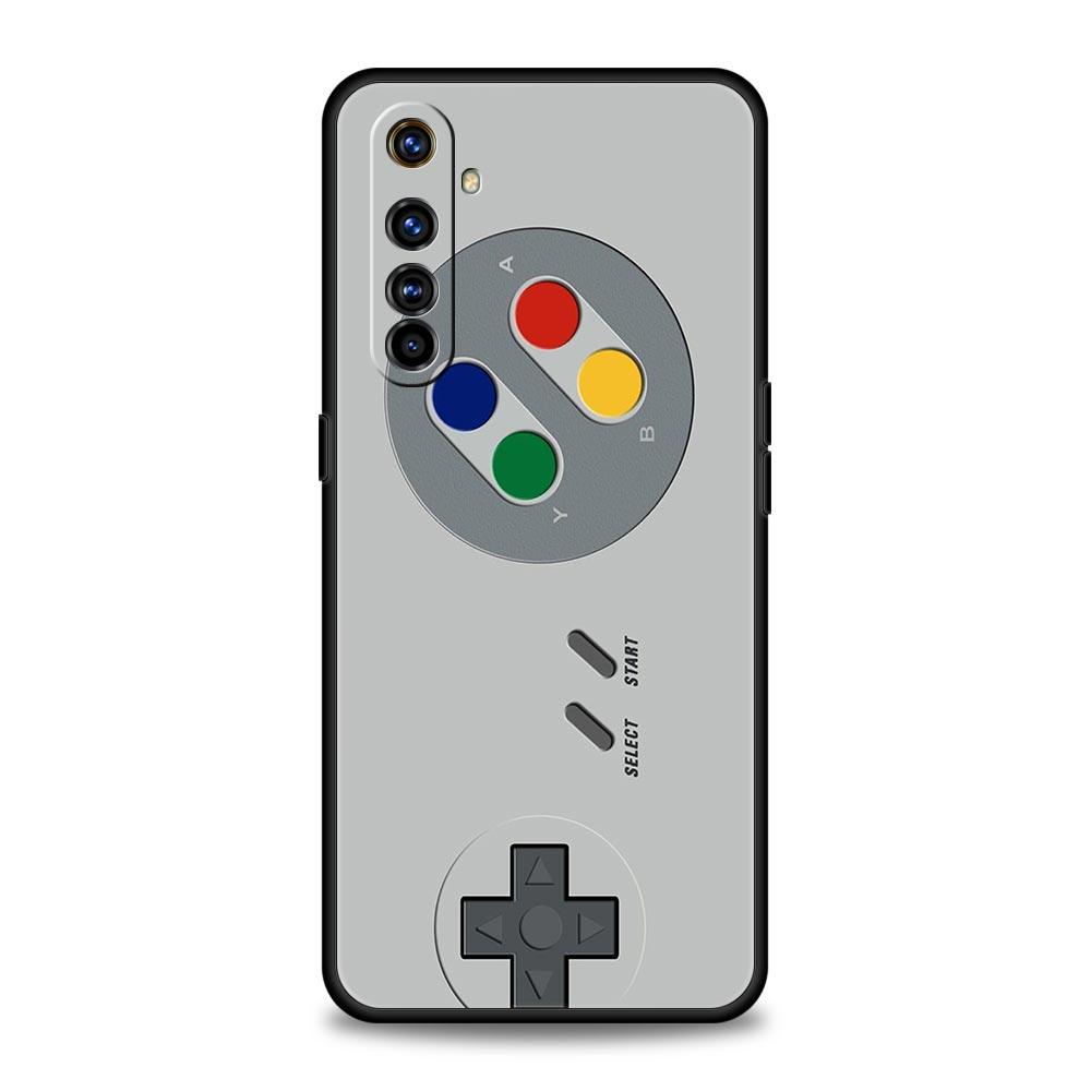 

Чехол Для Realme 12 11 10 9 8 5G 7 6 GT5 GT3 GT2 Pro Plus C21 C11 C25 C35 GT Neo 2 3 3T 5 Обложка Видеоигра Game Boy Винтажный Геймпад Realme 8 5G