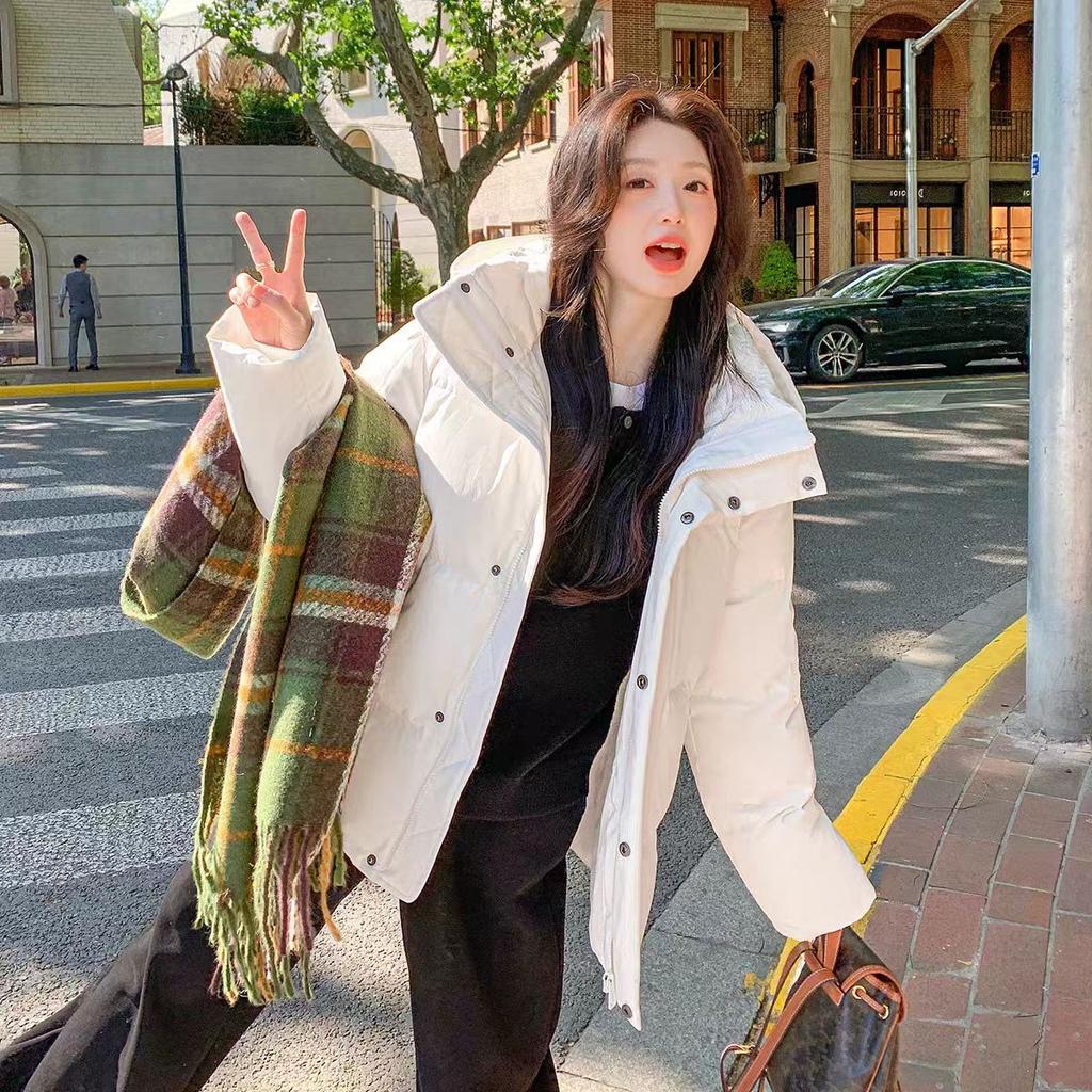 Winter Women's Short Loose Thick Warm Fashionable Simple Coat