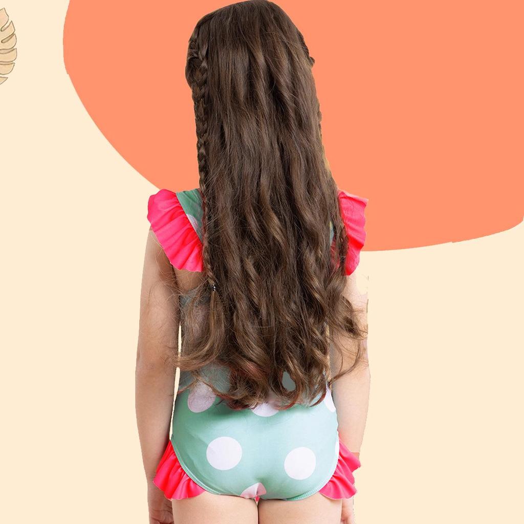 2025 Neuer Mädchen Flamingo 3D Rüschen Einteiler Badeanzug