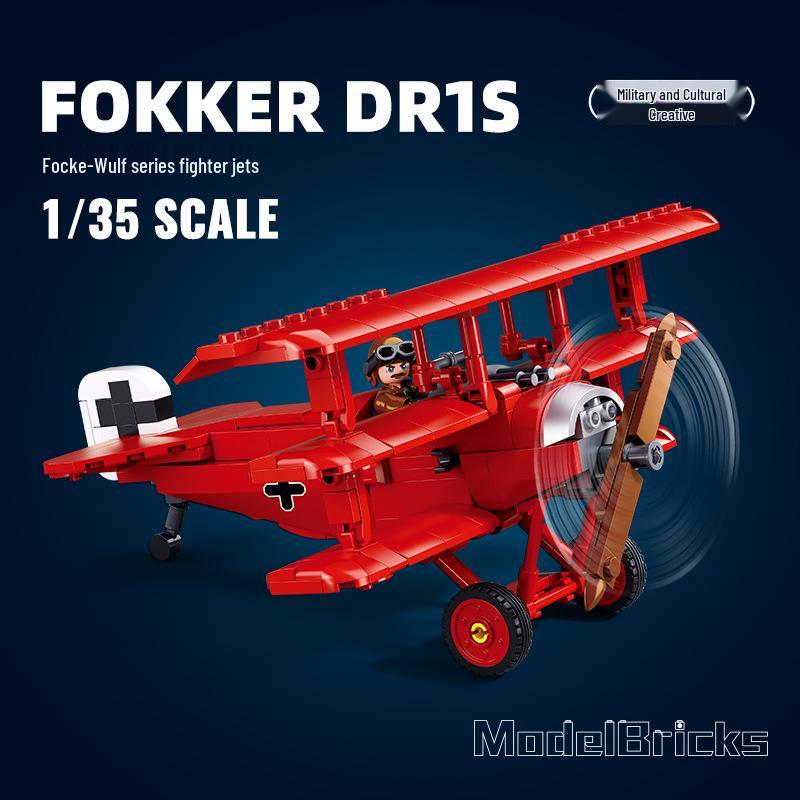 Xiao Luban 1292 Focke-Wulf Fighter Building Block Toy for Kids