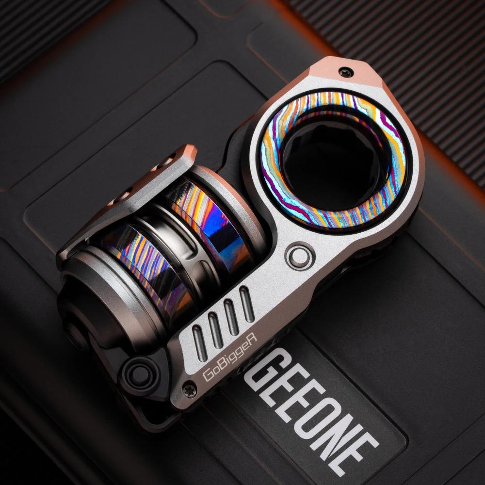 GoBiggeR Sinian Lite Aluminum Aurora [Youth Edition] Push Slider Multi-functional Composite Toys EDC Slider Fidget Toy