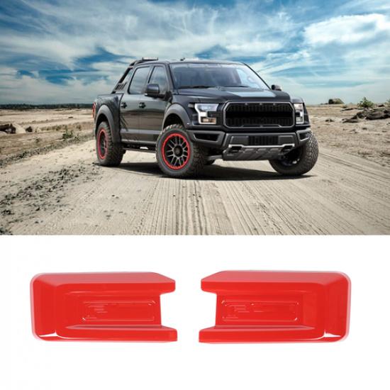 Красная накладка на решетку фары переднего бампера для Ford F150 2015-