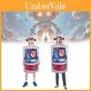 Roboter-Halloween-Cosplay-Kostüm, Unisex, Polyester, kreatives Design für Erwachsene und Kinder, Party